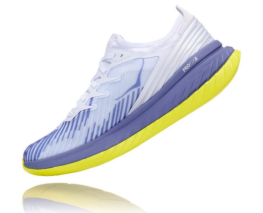 Hoka One One Hardloopschoenen Heren - Carbon X-Spe - Wit/Blauw - ZL9127364